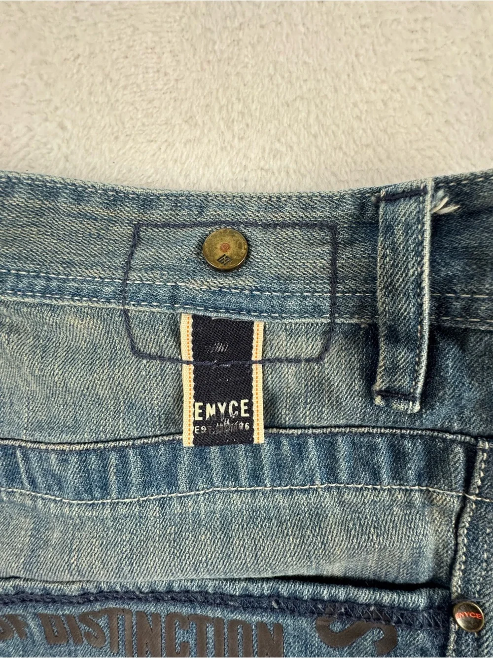 Enyce Light Blue Denim Jean Shorts